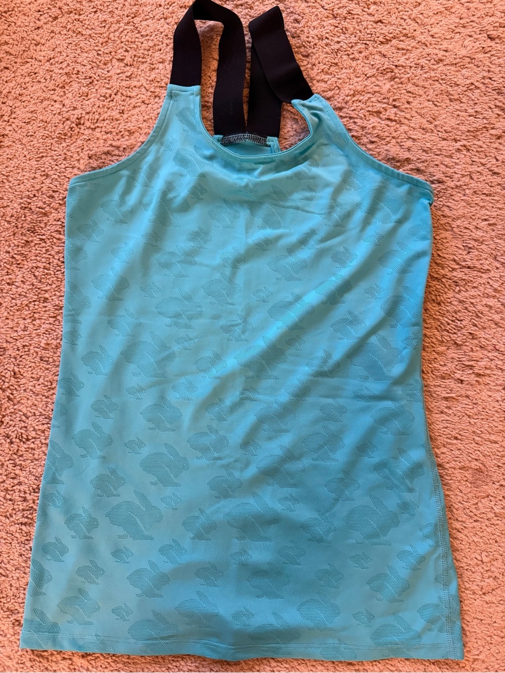 Women’s Light Blue Tank Top with Black Straps